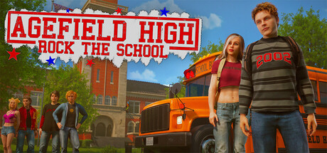 Agefield High: Rock the School official Steam promotional art